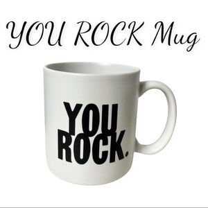 Quotable “YOU ROCK” White & Black Ceramic Mug